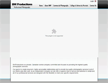 Tablet Screenshot of bwproductions.ca